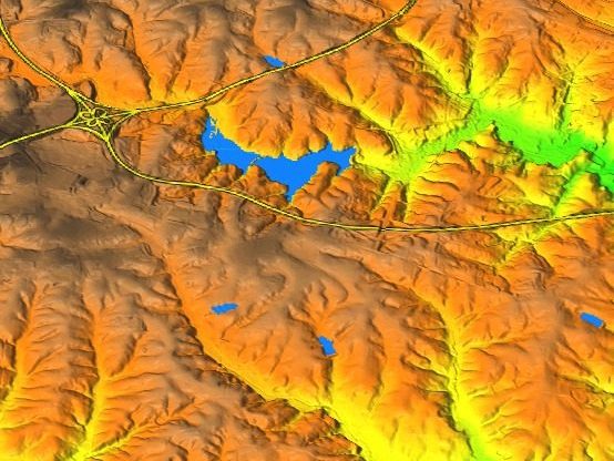 Modello 3D del terreno da dati raster
