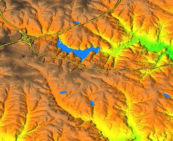 Modello 3D del terreno da dati raster