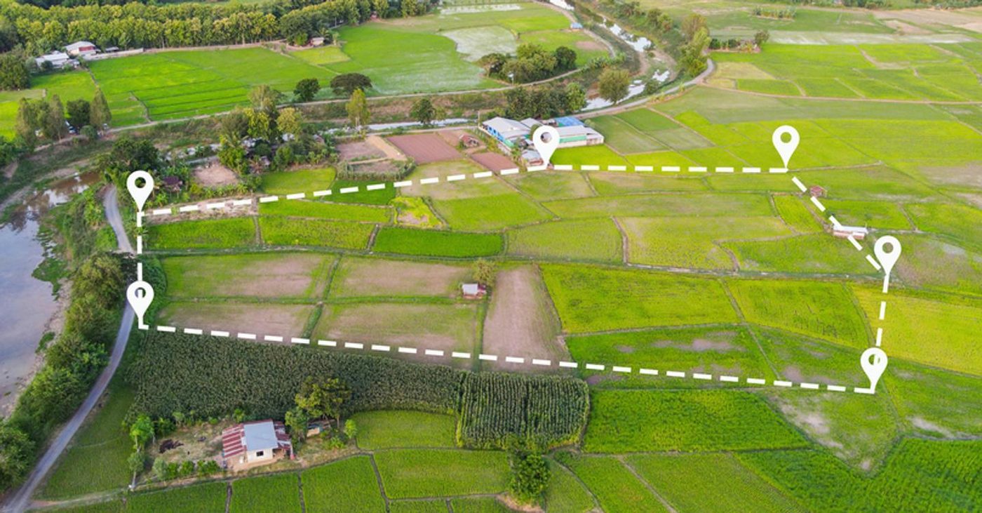 Mappatura aerea con drone per agricoltura di precisione